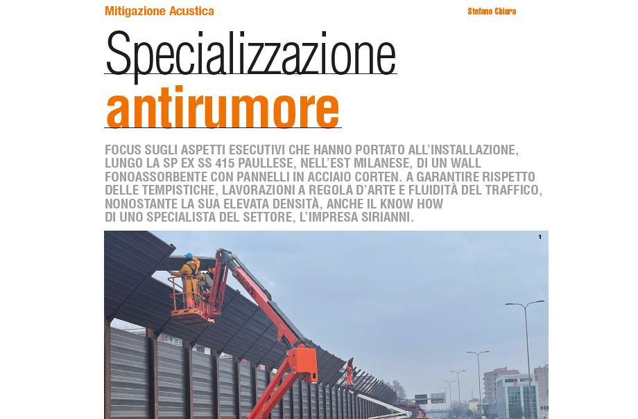 Specializzazione antirumore – leStrade