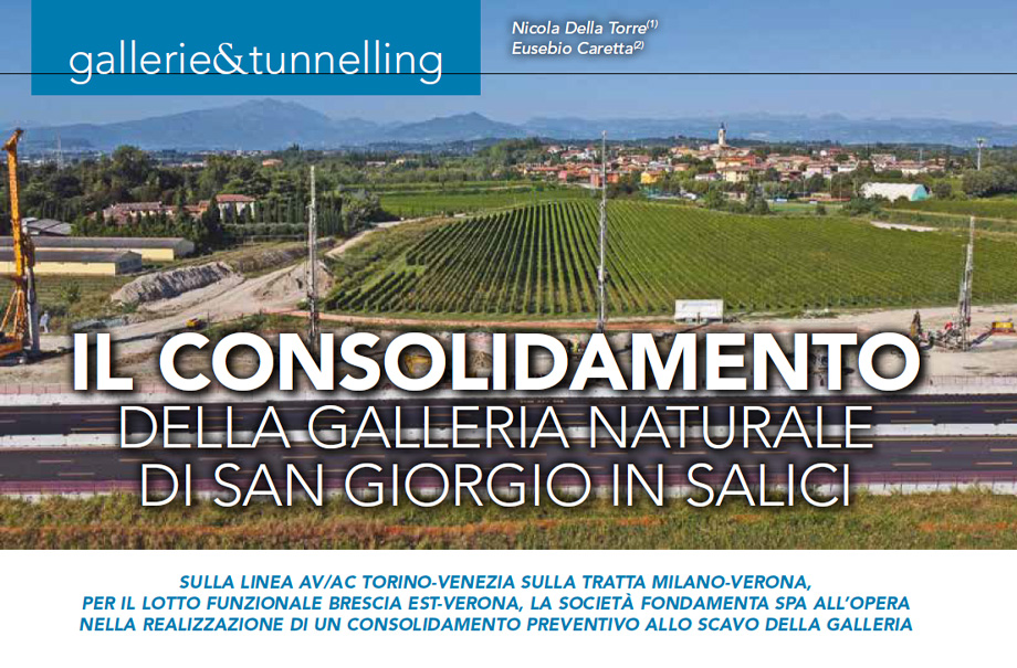 The Consolidation of the San Giorgio in Salici Natural Tunnel – gallerie&tunneling